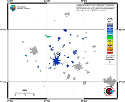 Mappa MCS - territori località