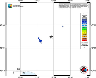 Mappa EMS - territori località