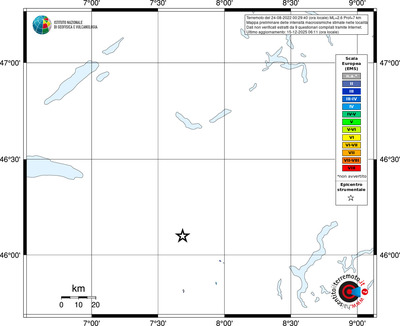 Mappa EMS - territori località