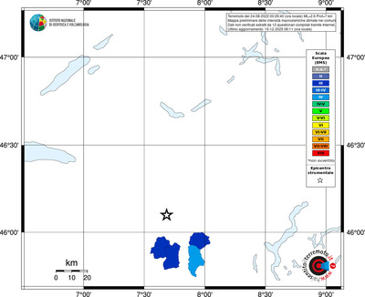 Mappa EMS - territori comuni