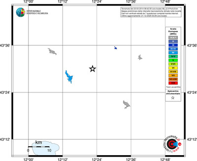 Mappa EMS - territori località