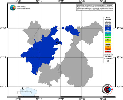 Mappa EMS - territori comuni