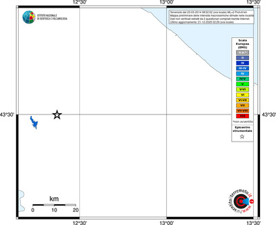 Mappa EMS - territori località