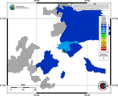 Mappa EMS - territori comuni