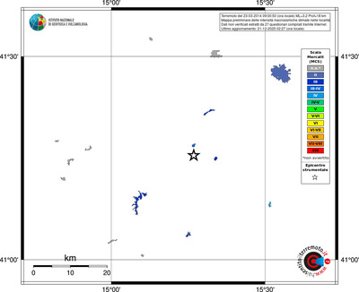 Mappa MCS - territori località