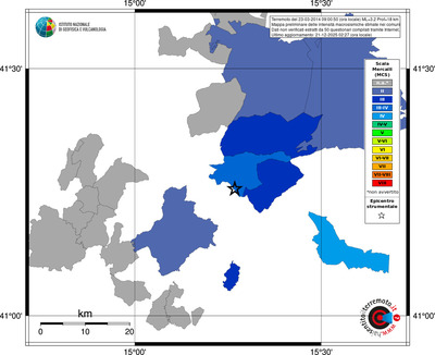Mappa MCS - territori comuni