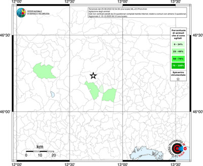 Mappa territorio comunale con almeno 3 questionari