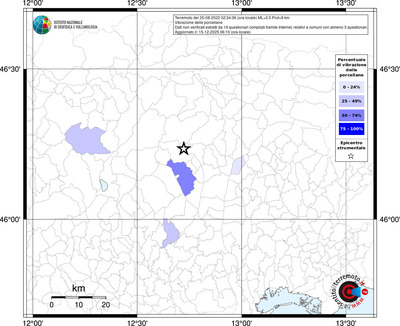 Mappa territorio comunale con almeno 3 questionari