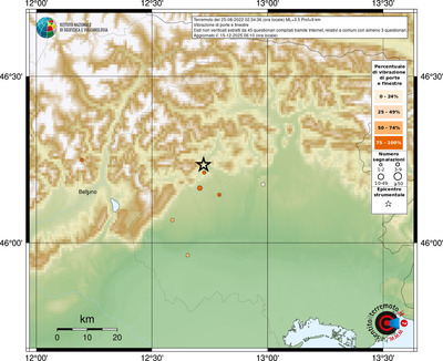Mappa comuni con almeno 3 questionari