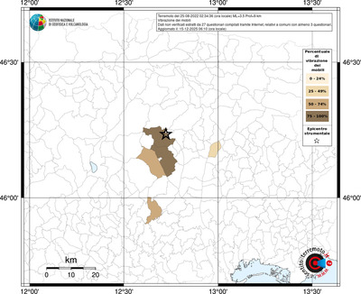 Mappa territorio comunale con almeno 3 questionari