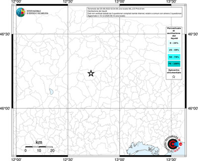 Mappa territorio comunale con almeno 3 questionari