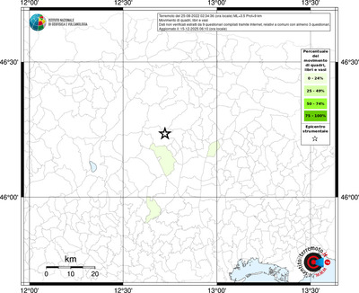 Mappa territorio comunale con almeno 3 questionari