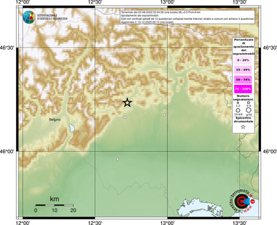 Mappa comuni con almeno 3 questionari