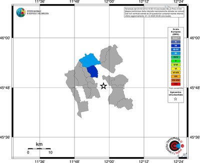 Mappa EMS - territori comuni
