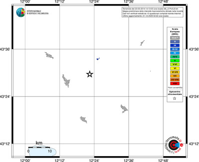 Mappa EMS - territori località
