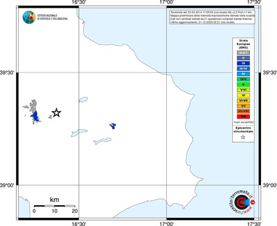 Mappa EMS - territori località
