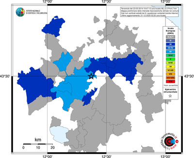 Mappa EMS - territori comuni