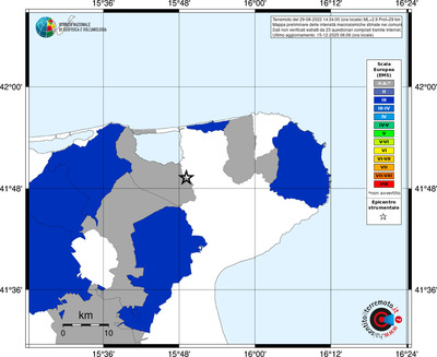 Mappa EMS - territori comuni