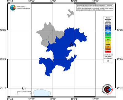 Mappa EMS - territori comuni