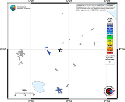 Mappa EMS - territori località