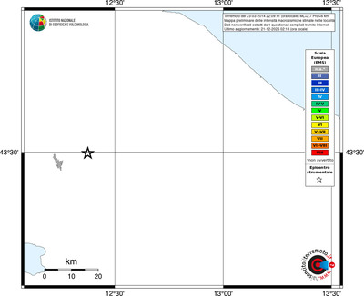 Mappa EMS - territori località