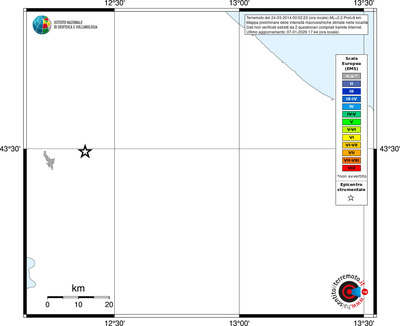 Mappa EMS - territori località