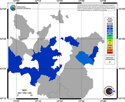 Mappa EMS - territori comuni