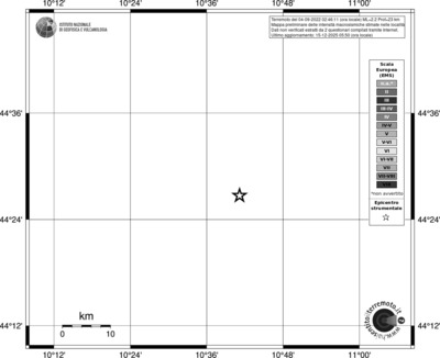 Mappa EMS - territori località