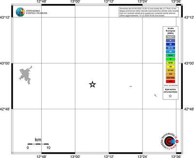 Mappa EMS - territori località