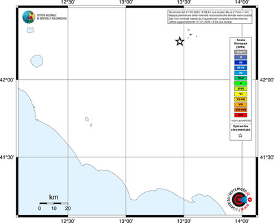 Mappa EMS - territori località