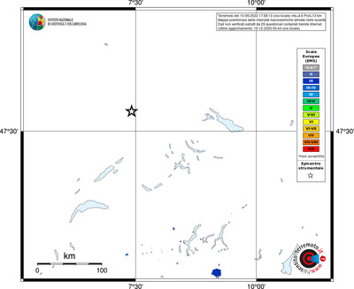 Mappa EMS - territori località
