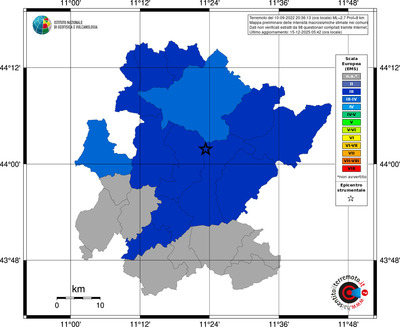 Mappa EMS - territori comuni