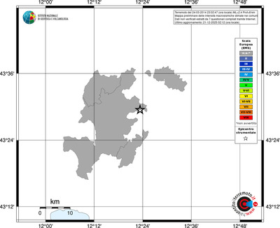 Mappa EMS - territori comuni