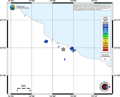 Mappa EMS - territori località