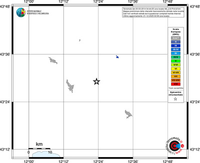 Mappa EMS - territori località