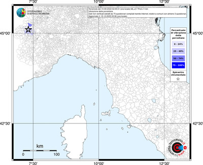 Mappa territorio comunale con almeno 3 questionari