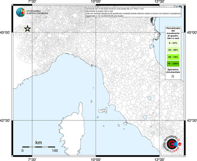 Mappa territorio comunale con almeno 3 questionari