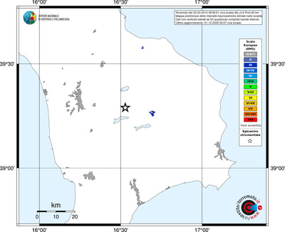 Mappa EMS - territori località