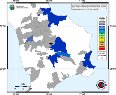 Mappa EMS - territori comuni