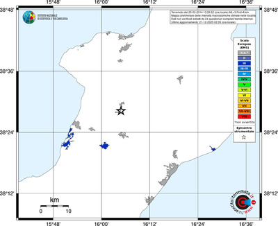 Mappa EMS - territori località