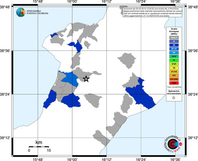 Mappa EMS - territori comuni
