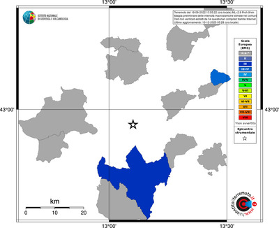 Mappa EMS - territori comuni