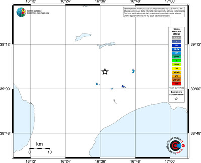 Mappa MCS - territori località