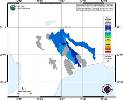 Mappa MCS - territori comuni