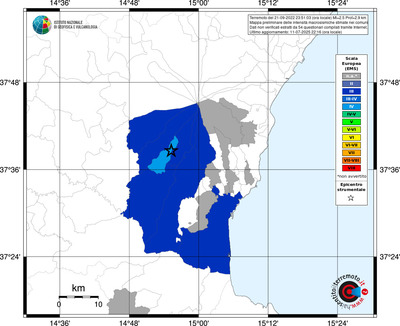 Mappa EMS - territori comunali