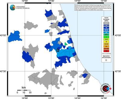 Mappa EMS - territori comuni