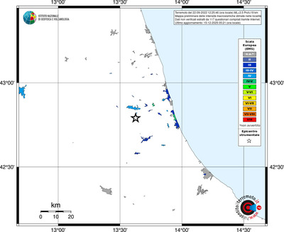 Mappa EMS - territori località