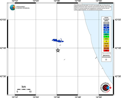 Mappa EMS - territori località
