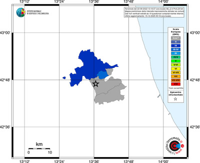 Mappa EMS - territori comuni