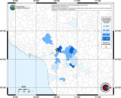 Mappa territorio comunale con almeno 3 questionari